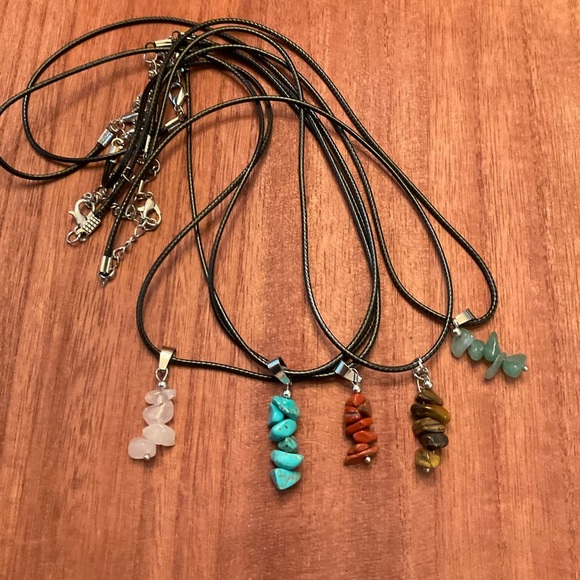 Set of 5 Beautiful Stone Necklaces! - Picture 1 of 3